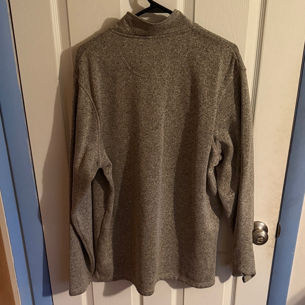 Wander Men's Heather Gray Zip-Up Sweater - Picture 2 of 3